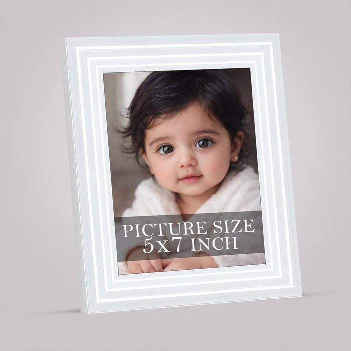 Luxury Photo Frame for living room, Modern Step Design Photo Frames for Photograph, Art Work, Kids Room (4x6 Inch, Blue)