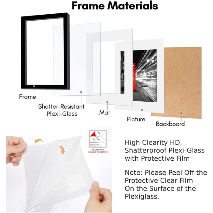 Art Street Photo Frame For Wall Set of 5 Beige Picture Frame For Home and Office Decoration, (Size -12x16 Inches)