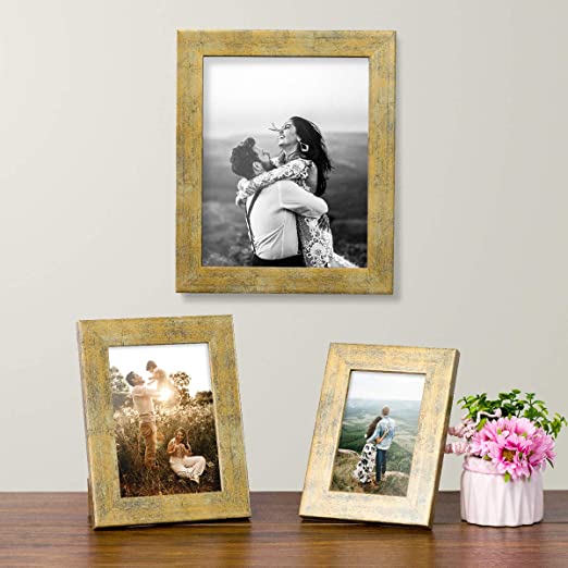 Set Of 3 Photo Frames For Table Top Display And Wall Mounting Picture Frame Home Decor ( Ph-2513 )