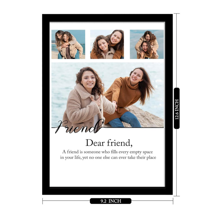 Personalized Best Friend Wall Photo Print, Photo Upload Customized Photo Frame. (Friendship Day  Special)
