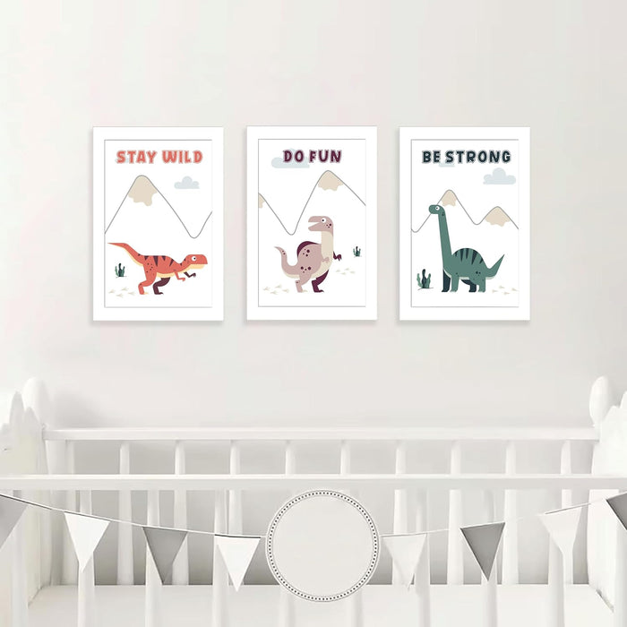 Art Street I Believe in Magic Art Prints for Kids Room Decoration (Set of 3, 8.9x12.8 Inch, A4)
