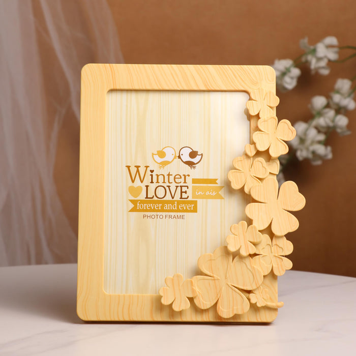 Kid's Photo Frame Creative Floral and High Definition Glass for Table Stand Table Top Picture Frames Suits For Kid's Room, Table 12x17 cm