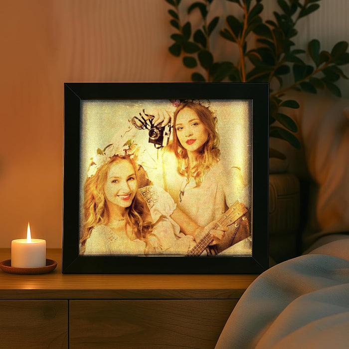 Personalized Best Friend Wall Photo Print, Photo Upload Customized Photo Frame. (Friendship Day  Special)