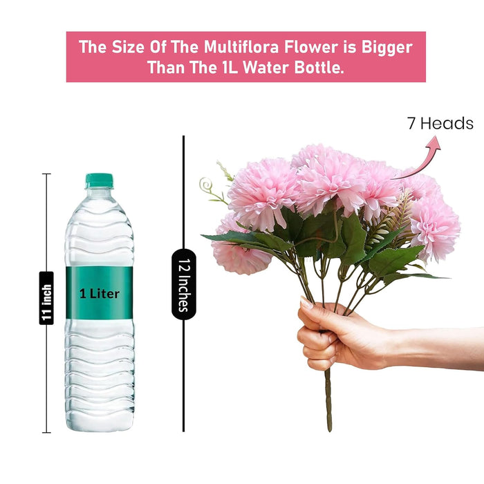 Art Street Artificial Flower Bunch| Silk Pink Hydrangea Flower for Home|
