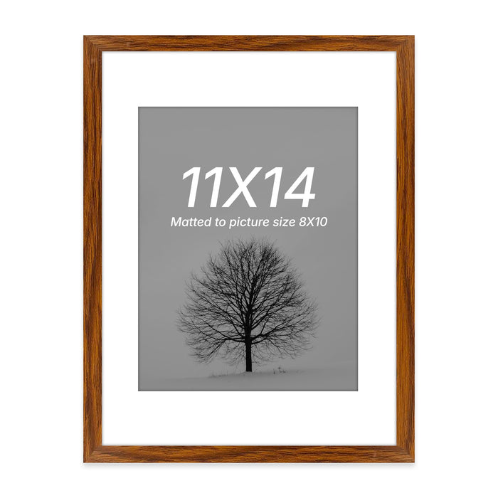 Art Street Premium Photo Frame for living room, Classic Aesthetic Design Photo Frames for Photograph, Art Work, Kids Room Set of 9 (11x14 Inch, Brown)