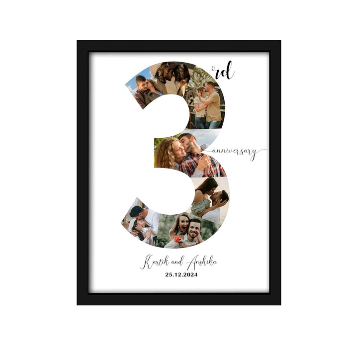 Customized and Personalize Anniversary Gift with Date for the special people in your life | Anniversary Customized Photo with Frame (13x18 Inch)