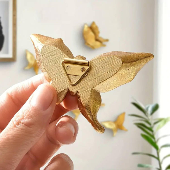 Art Street Inspirational Butterfly Raisin Wall Décor Decorative (Set of 4, Brown)