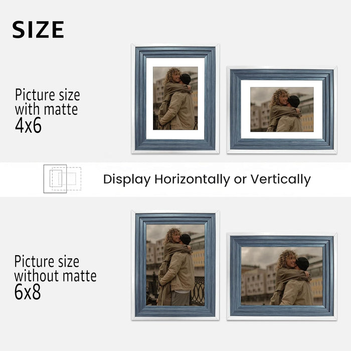 Wooden Cave Design Photo Frame Set of 9 | Black Picture Frames for Photos, Artwork & Certificates | Wall Décor for Living Room & Home (11x14 Inch)
