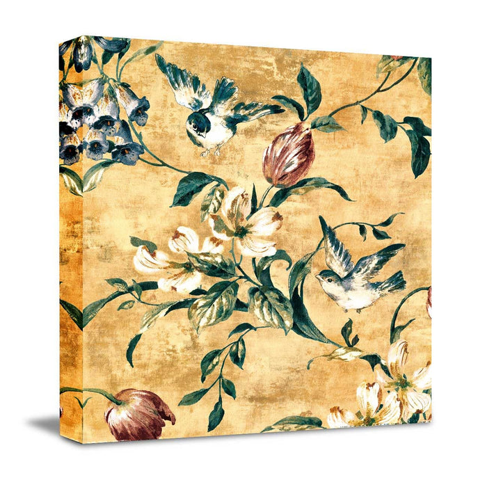 Stretched Canvas Painting Garden Theme Wall Art Print for Living Room (22x22 Inch)