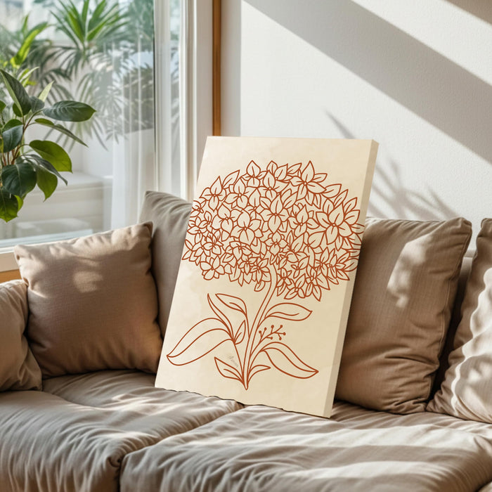 Abstract Golden Tree Stretched Canvas Wall Art Modern Boho Illustration Painting for Home & Office Wall Decor, (16x22 Inch)