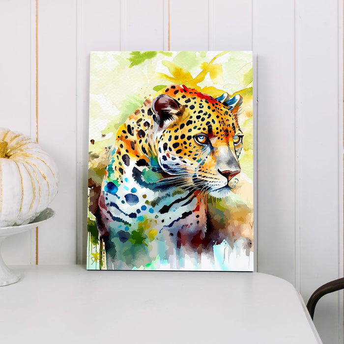 Art Street Stretched Canvas Painting of Wildlife Animal Tiger Modern Art for Home Décor, Living Room, Wall Hanging, (Size: 12x16 Inch)