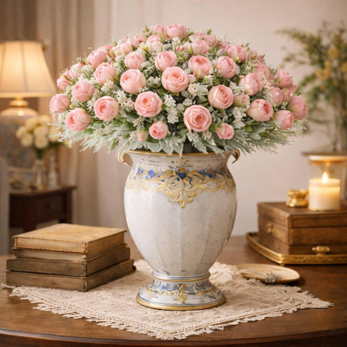 Art Street Artificial Pink Rose Flowers Bunch