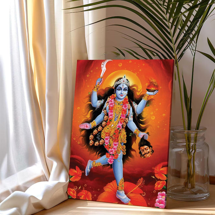 Spiritual Stretched Canvas Pooja room Temple Wall Art Print Painting on Stretched-Canvas (30x41 CM)