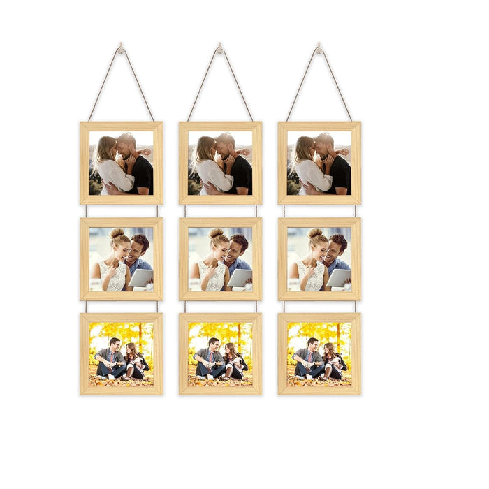 Set of 4 Hanging Picture Frame For Home and Office Decoration (Size 5"x5" )