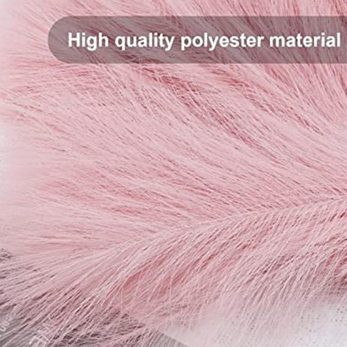 Artificial Pampas Grass for Decoration, Pink Blush Faux, Non-Shedding Feather Grass Pack of 4 | Gradient Pampas Grass | (18 Inch)