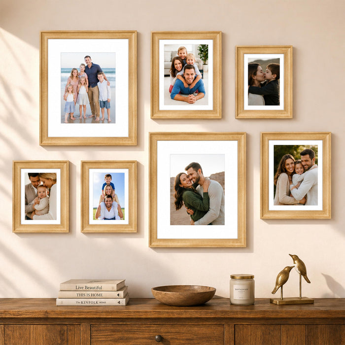 Art Street Wooden Wall Photo Frame Collage Set for Living Room Decor | Multi Picture Frames Gallery Set for Family Photos | Wall Hanging Frame Set for Home, Bedroom, Hallway Decoration