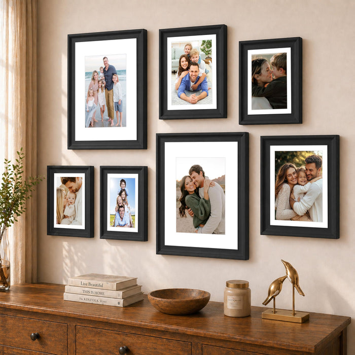 Art Street Wooden Wall Photo Frame Collage Set for Living Room Decor | Multi Picture Frames Gallery Set for Family Photos | Wall Hanging Frame Set for Home, Bedroom, Hallway Decoration