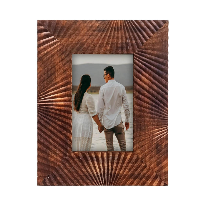 Photo Frame for Tabletop | Plexiglass, Frame for Home and Office Decoration (Brown, 4x6 Inch)