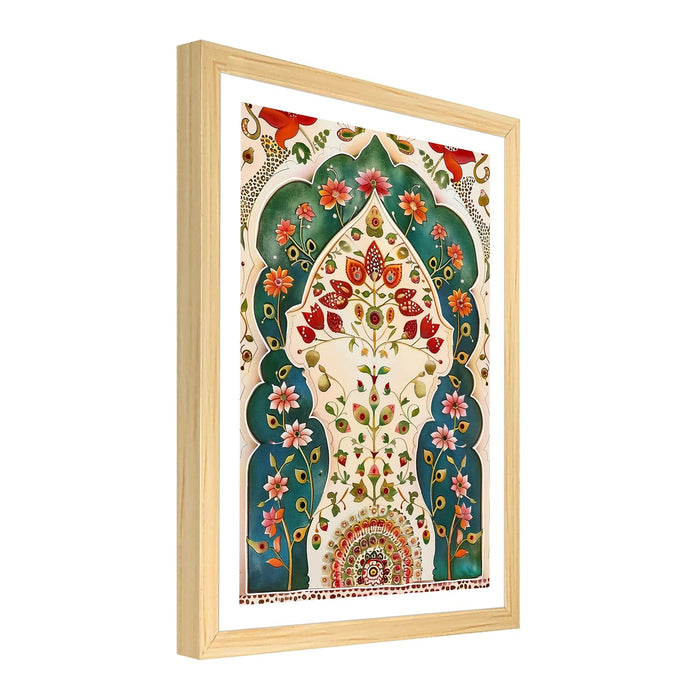 Floral Art Print, Wall Decorative Art Prints Framed Painting (17x23 Inch)