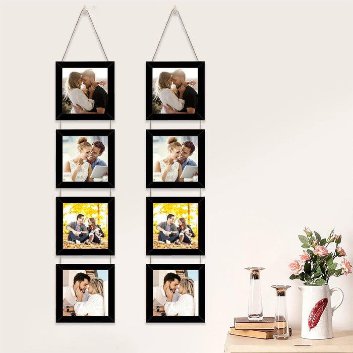 Set of 4 Hanging Picture Frame For Home and Office Decoration (Size 5"x5" )