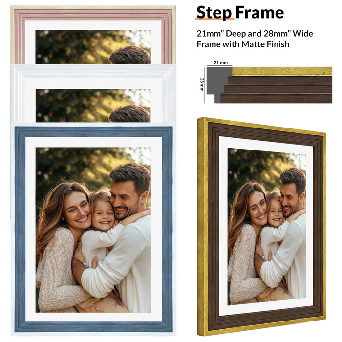 Art Street Brown Collage Photo Frame Set of 13 for Wall Decor | Multi Size Family Picture Frames Gallery Wall Set | Modern Photo Frames for Living Room, Bedroom, Hallway & Home Decoration