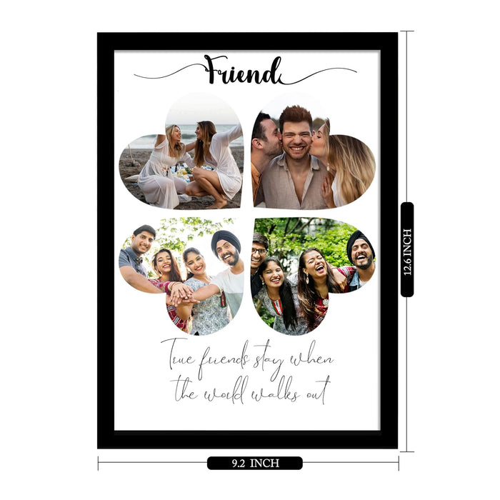 Personalized Best Friend Wall Photo Print, Photo Upload Customized Photo Frame. (Friendship Day  Special)