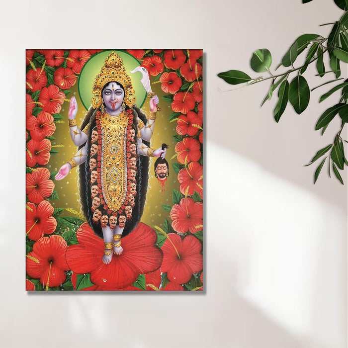 Spiritual Stretched Canvas Pooja room Temple Wall Art Print Painting on Stretched-Canvas (30x41 CM)