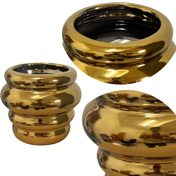 Abstract Ceramic Vase Decorative Flower Pot Vase for Home and Office Décor (Only Vase) (Size: 3x4 Inch)