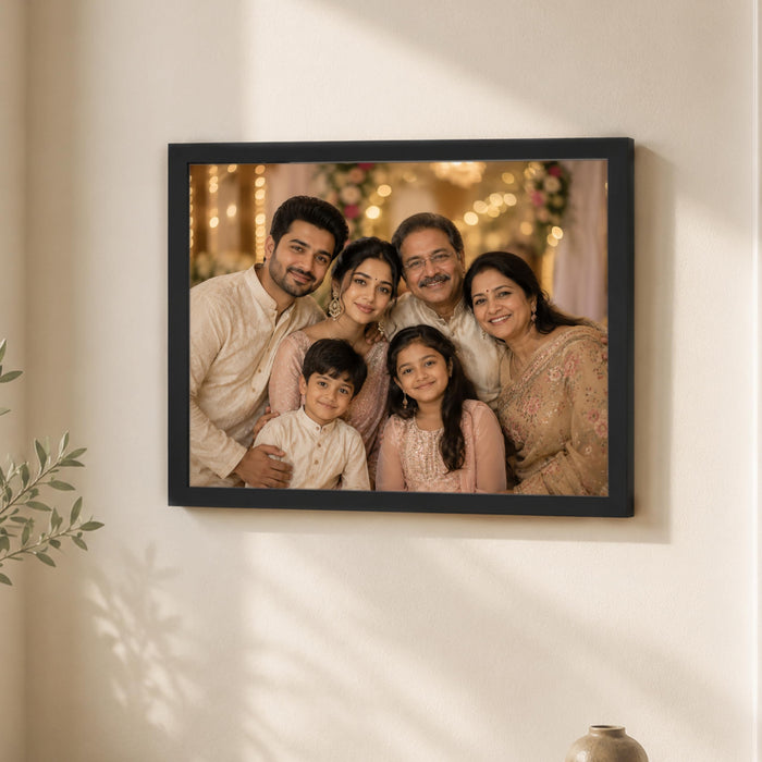 Synthetic Wood Wall Photo Frame for Home and Office Wall Décor in Multicolor and Sizes