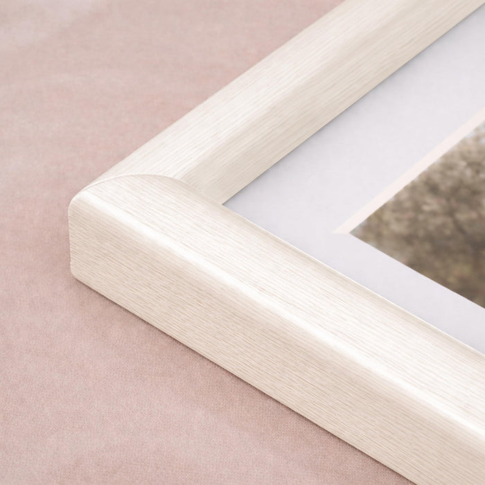 Art Street Picture Photo Frame Set of 6 for Bedroom, Tabletop Frames with Stand, Photo Frames for Couples, Weddings, Home Decor, Portrait or Landscape Display (Beige, 8x8 Inch)