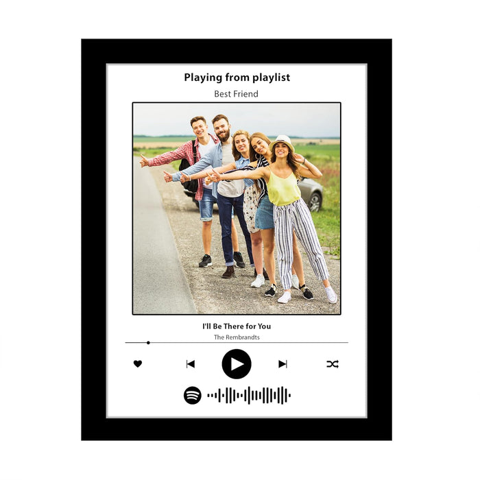 Personalized Best Friend Wall Photo Print, Photo Upload Customized Photo Frame. (Friendship Day  Special)