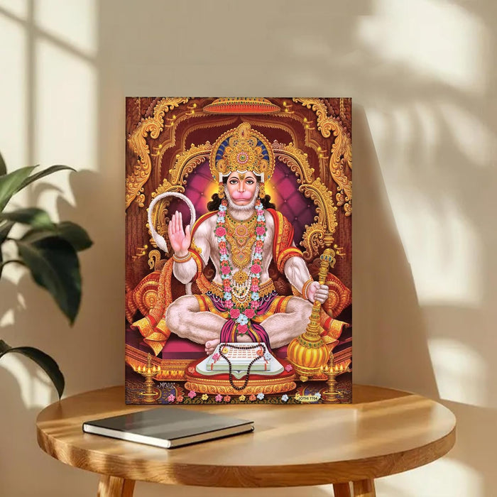Spiritual Stretched Canvas Pooja room Temple Wall Art Print Painting on Stretched-Canvas (30x41 CM)