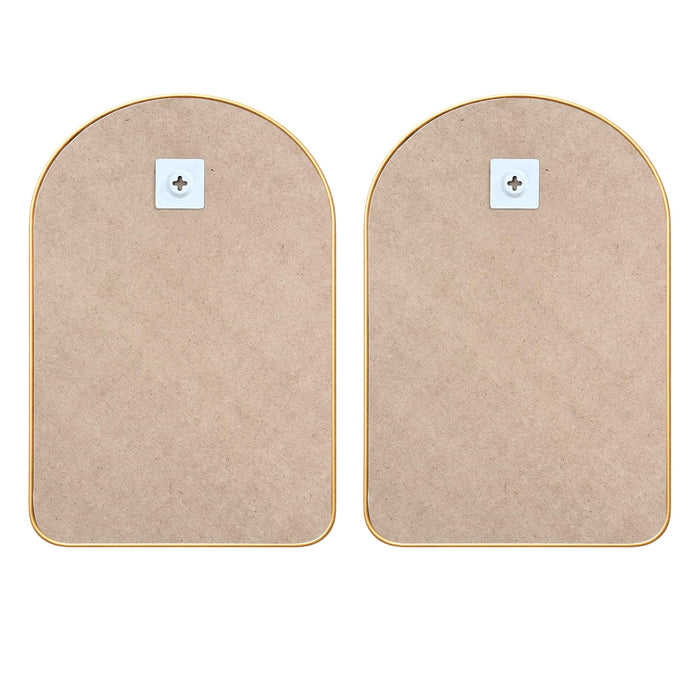 Abstract Women Face Modern Nordic Wall Art Painting Set of 2 for Living Room, Metallic PVC Gold Moulding 16x24 Inch