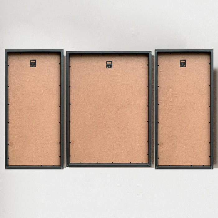 Islamic Floral Calligraphy Framed Wall Art Painting Home Décor Pack Of 3 | Digital Scenery Painting with Frame, Set Of 3, 22x47 cm, 35x44 cm