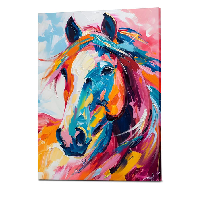Horse Canvas Painting Feminist, Motivational Poster, Feminist gifts (16x22 Inch)
