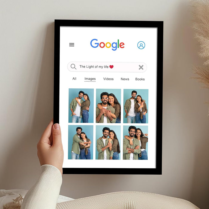 Personalized Best Friend Wall Photo Print, Photo Upload Customized Photo Frame. (Friendship Day  Special)