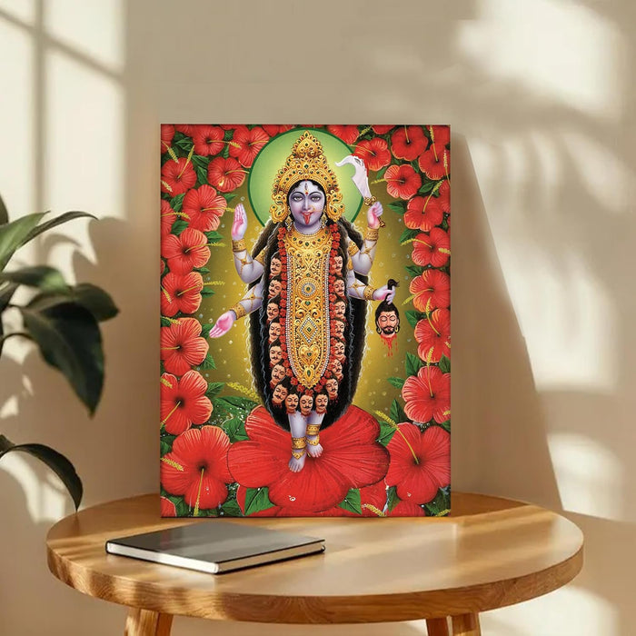 Spiritual Stretched Canvas Pooja room Temple Wall Art Print Painting on Stretched-Canvas (30x41 CM)
