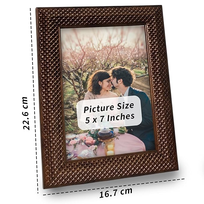 Photo Frame for Table, Plexi Glass, Engineered Wood Photo Frame.