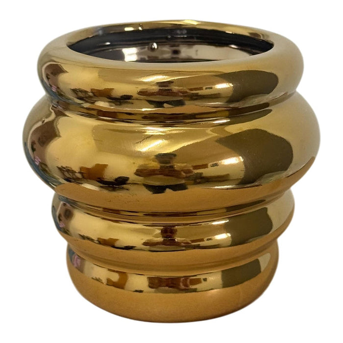 Abstract Ceramic Vase Decorative Flower Pot Vase for Home and Office Décor (Only Vase) (Size: 3x4 Inch)