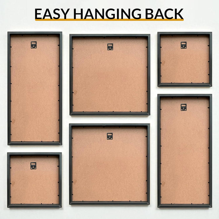 Framed Wall Art Print Pack of 6 Framed Wall Decoration Art Prints Traditional Indian Mughal 24x48, 34x34 and 24x24 cm