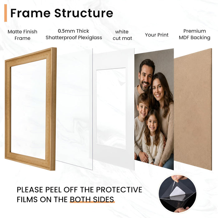 Art Street Wooden Wall Photo Frame Collage Set for Living Room Decor | Multi Picture Frames Gallery Set for Family Photos | Wall Hanging Frame Set for Home, Bedroom, Hallway Decoration