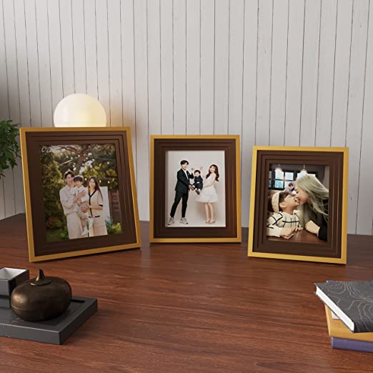 Art Street Premium 3D Table Top Photo Frame For Home Décor, Office Desk, Bedroom & Living Room ( Ph- 2821, Combo Set )