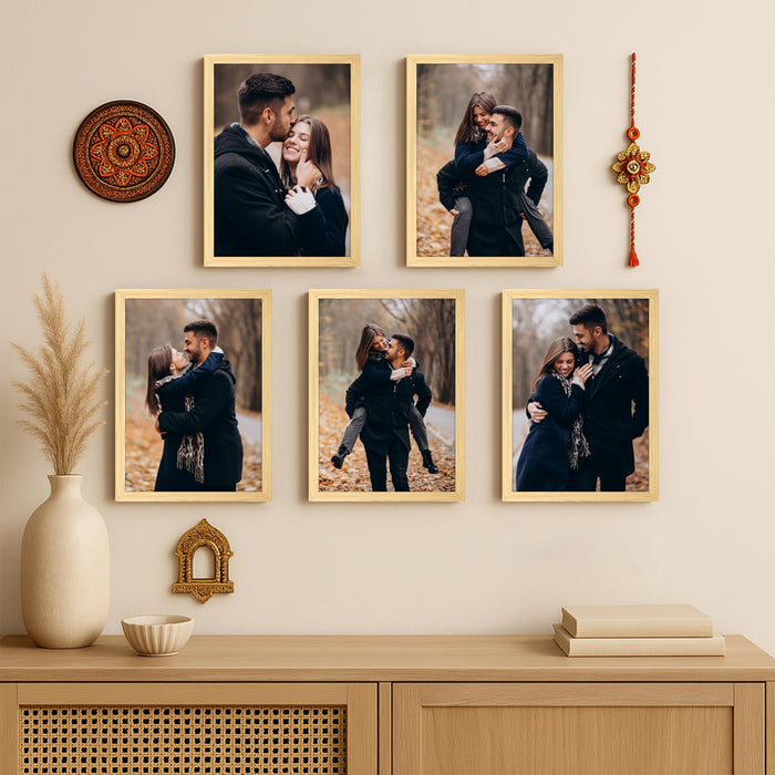 Art Street Photo Frame For Wall Set of 5 Beige Picture Frame For Home and Office Decoration, (Size -12x16 Inches)