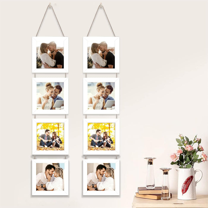 Set of 4 Hanging Picture Frame For Home and Office Decoration (Size 5"x5" )