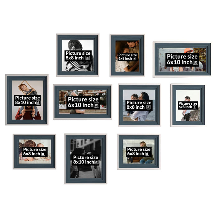 Collage Photo Frame Set of 13 | Multi-Size Gallery Wall Picture Frames for Family Photos | Modern Wall Décor for Living Room, Bedroom & Home Decoration
