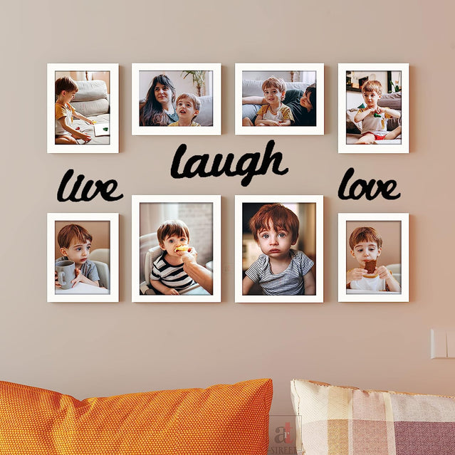 Individual Wall Photo Frames For Home Décor (Mix Sizes)