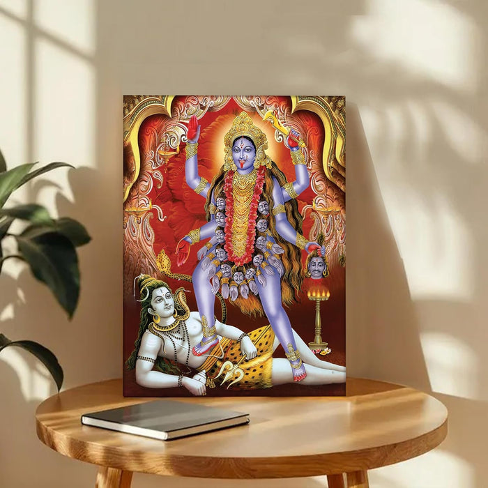 Spiritual Stretched Canvas Pooja room Temple Wall Art Print Painting on Stretched-Canvas (30x41 CM)