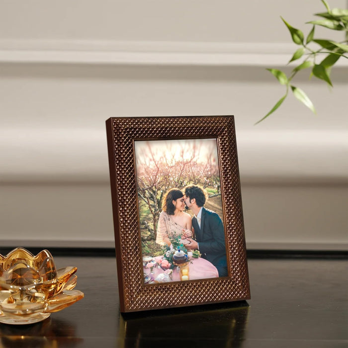 Photo Frame for Table, Plexi Glass, Engineered Wood Photo Frame.