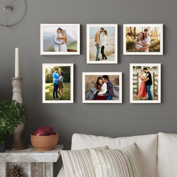 Art Street Picture Photo Frame Set of 6 for Bedroom, Tabletop Frames with Stand, Photo Frames for Couples, Weddings, Home Decor, Portrait or Landscape Display (Beige,6x8 Inch)