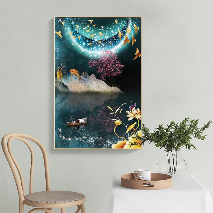Canvas Painting Simple White Flower Decorative Wall Art For Living Roo — ART STREET